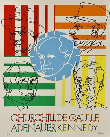 Serigrafia Agam - David Ben Gurion 