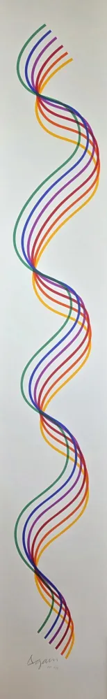 Serigrafia Agam - Lines and Forms