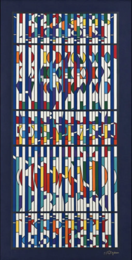 Multiplo Agam - Untitled (Chromatic Vertical Grid)
