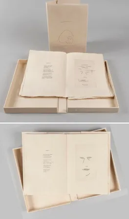 Libro Illustrato Aguayo  - Pierre Lecuire : SONNETS FUNÈBRES. 12 gravures de Femin Aguayo (1975)