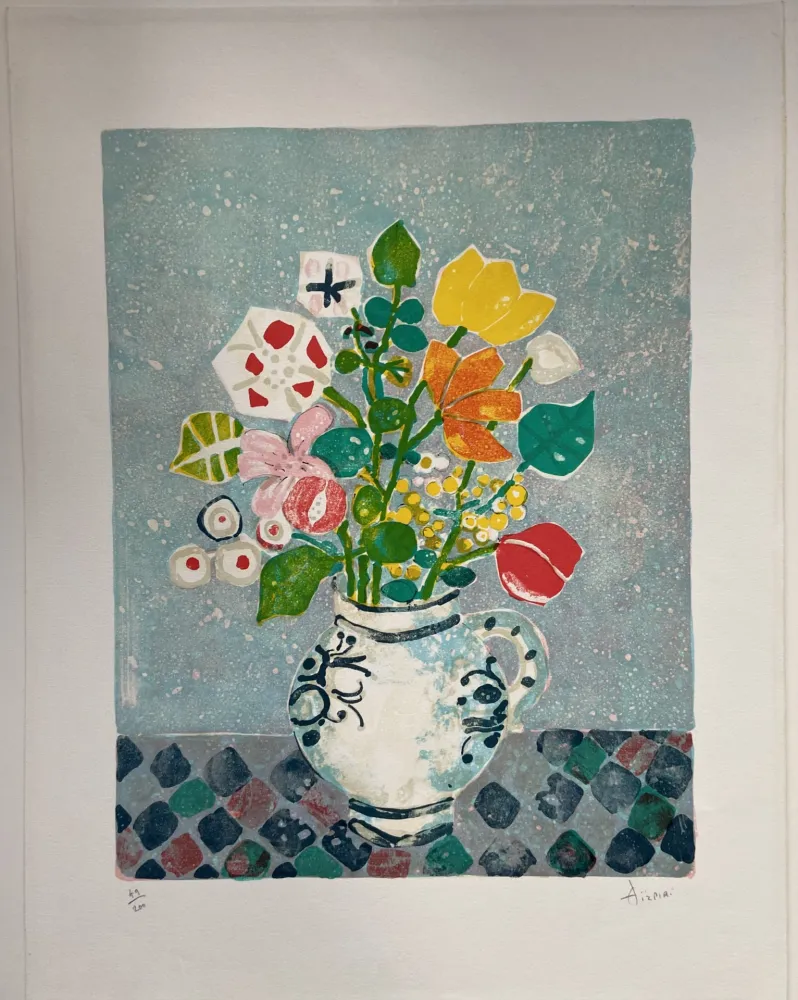 Litografia Aizpiri - FLEURS DES CHAMPS