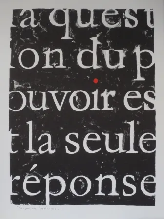 Litografia Alberola - Pour le point rouge