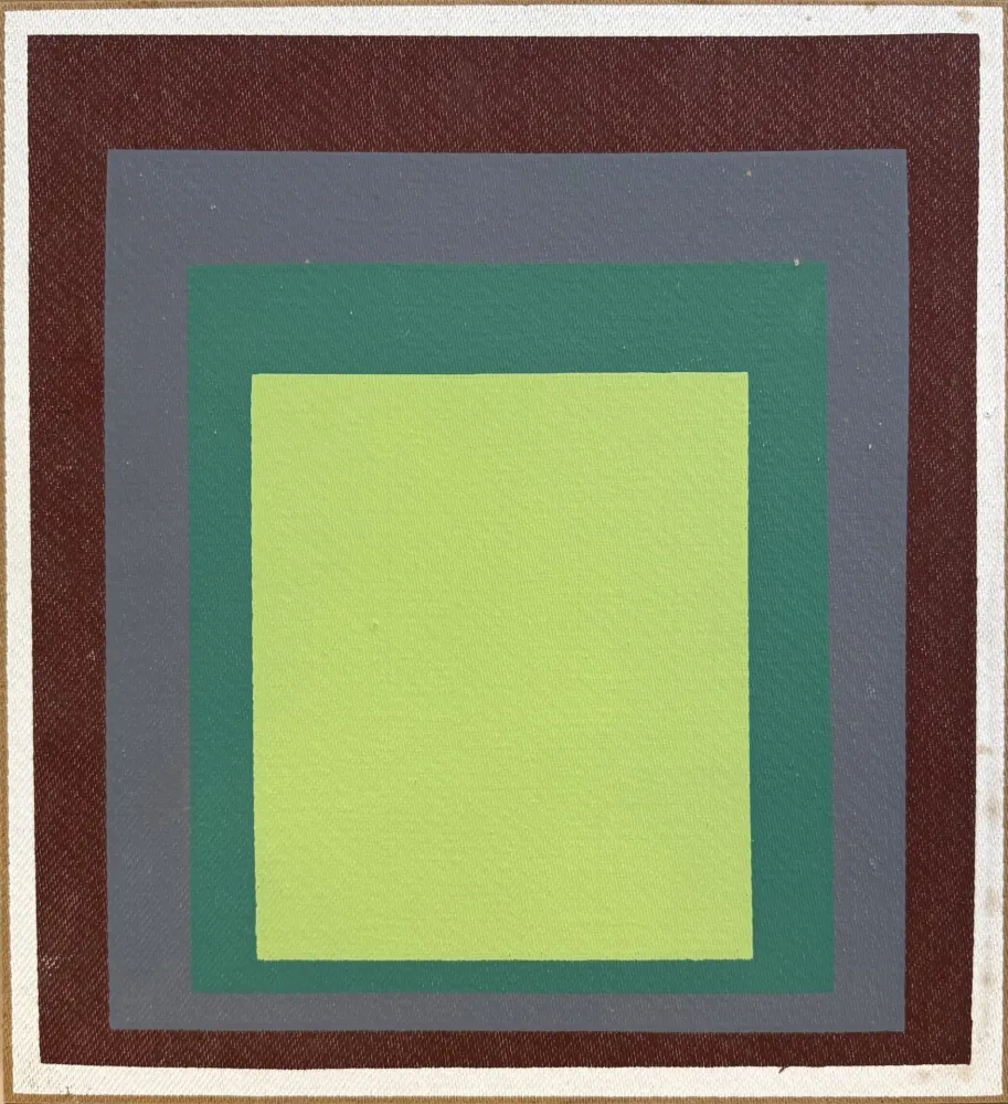 Serigrafia Albers - I-S k, sérigraphie en couleurs sur Masonite, 1969