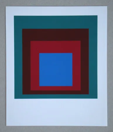 Serigrafia Albers - Protected blue