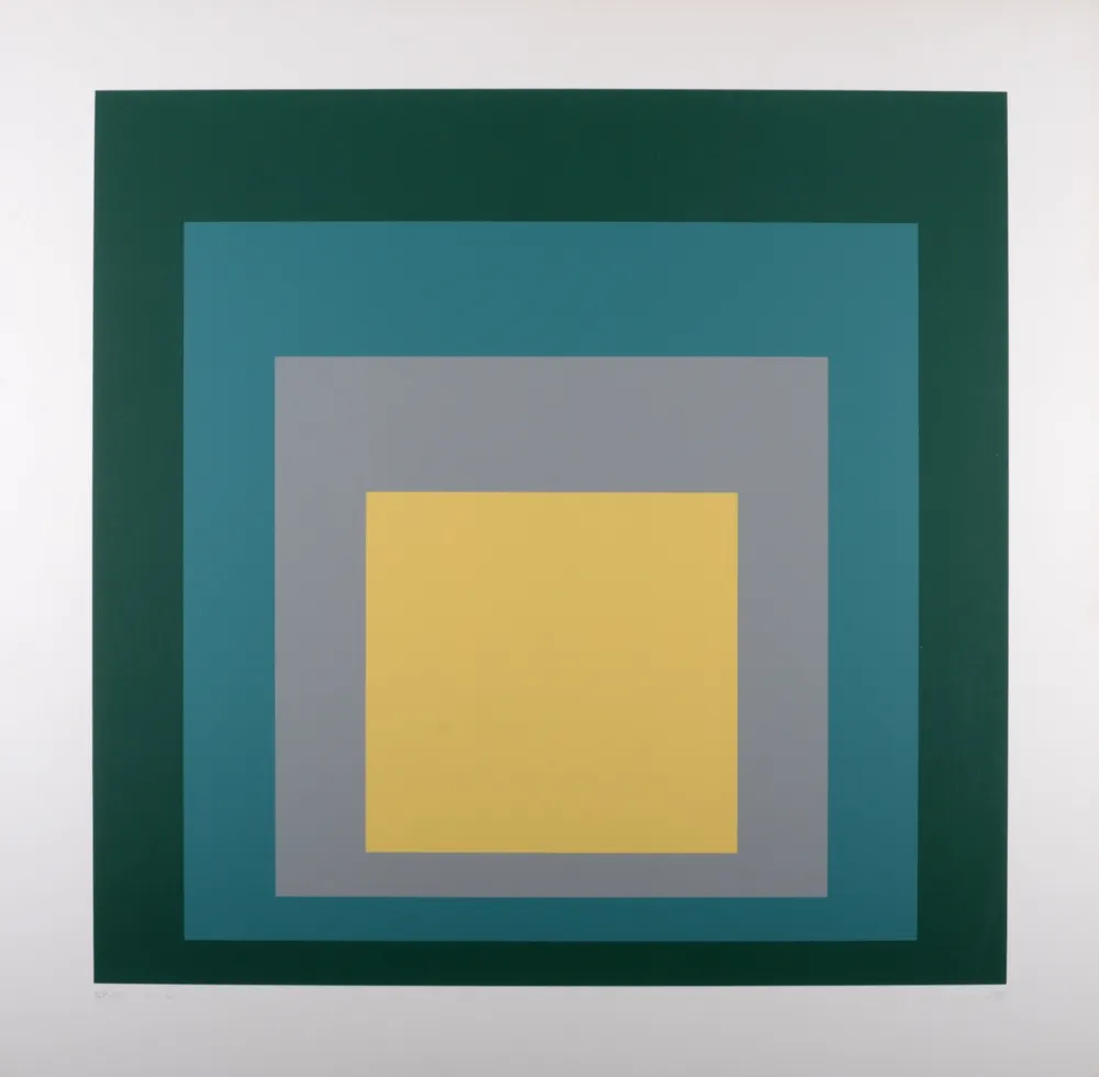 Serigrafia Albers - SP - VI, 1967 - Hand-signed