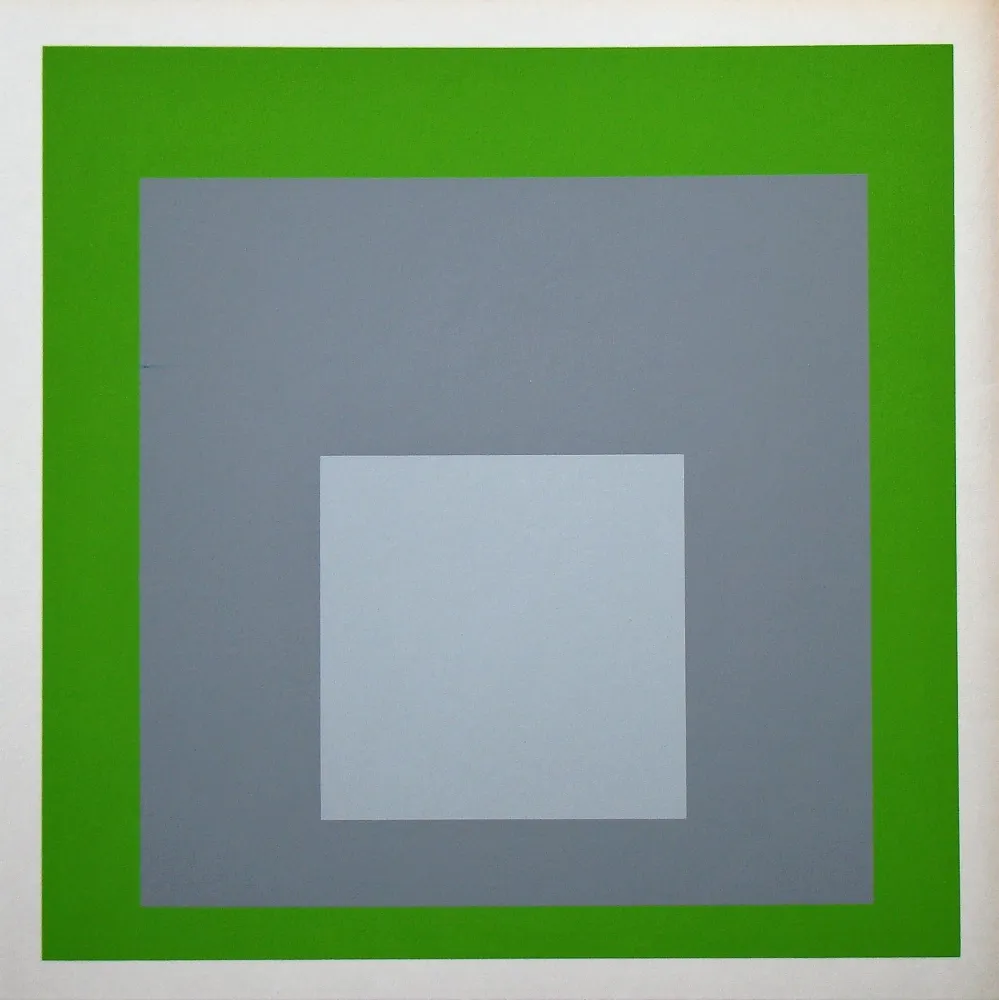 Serigrafia Albers - White Marker, 1964
