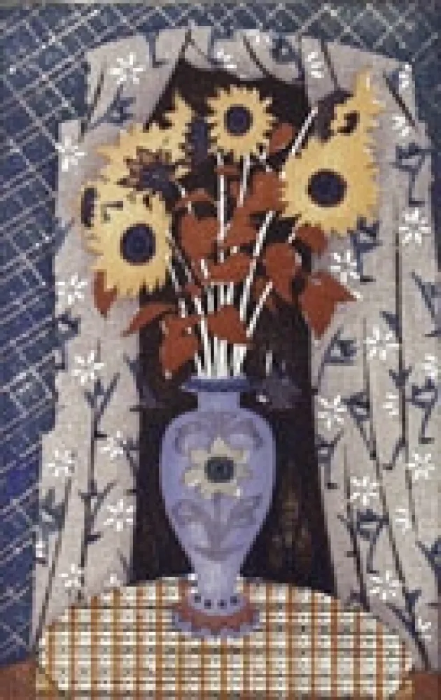 Incisione Su Legno Aldrin - The Bouquet (a.k.a. The Yellow Drapes)