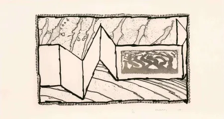 Acquaforte Alechinsky - Allusion aux excitants III 