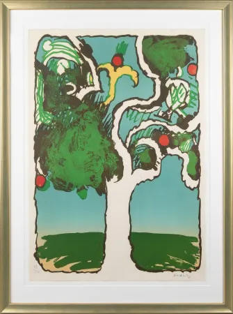 Litografia Alechinsky - Arbre allumé