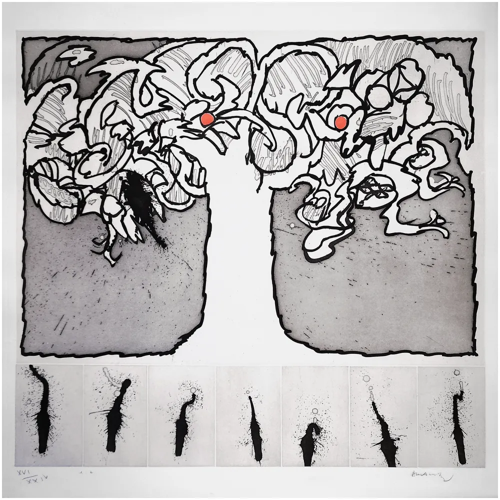 Acquaforte E Acquatinta Alechinsky - Arbre de vie