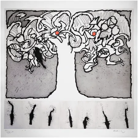 Acquaforte E Acquatinta Alechinsky - Arbre de vie