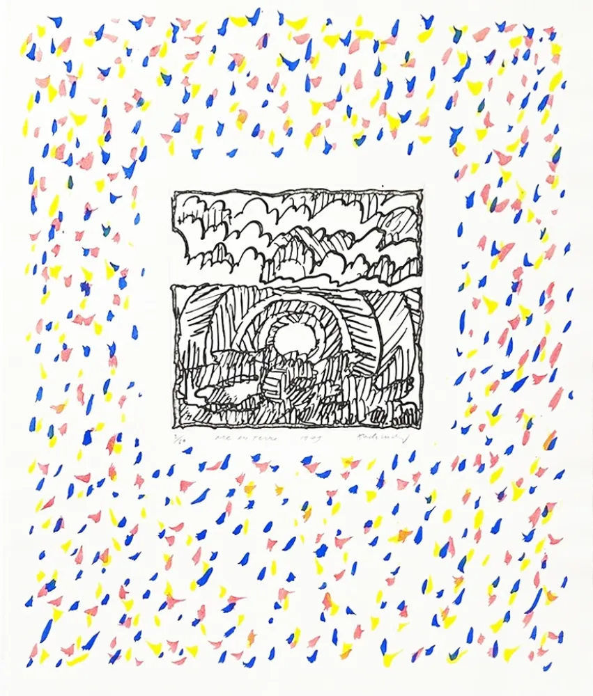 Incisione Alechinsky - Arc en terre