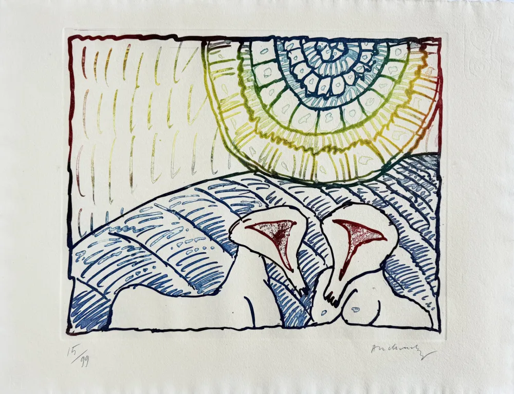 Acquaforte Alechinsky - Astres et désastres