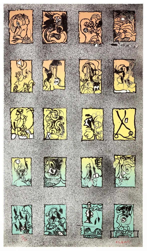 Litografia Alechinsky - Au demeurant