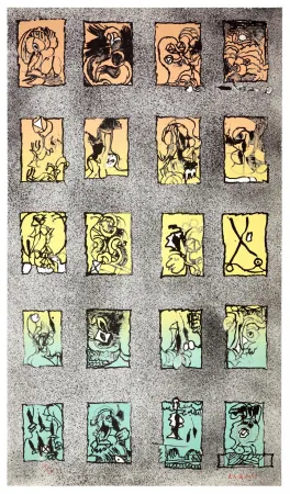 Litografia Alechinsky - Au demeurant