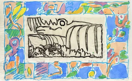 Acquaforte E Acquatinta Alechinsky - Autour de chute