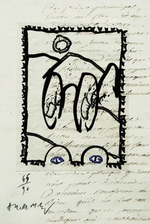 Acquaforte Alechinsky - Aux petits soins