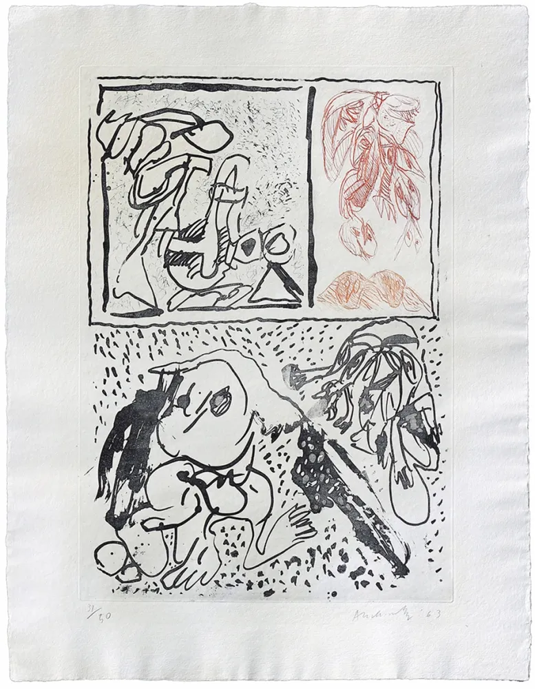 Acquaforte Alechinsky - Avec plaisir