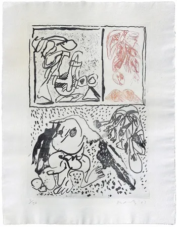 Acquaforte Alechinsky - Avec plaisir