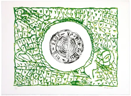 Litografia Alechinsky - Bouche d'eau I