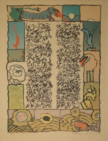 Litografia Alechinsky - Brassée sismographique