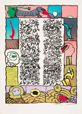 Litografia Alechinsky - Brassée sismographique