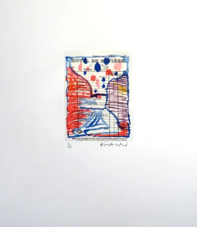 Acquaforte Alechinsky - Carta Carta (Planche II)