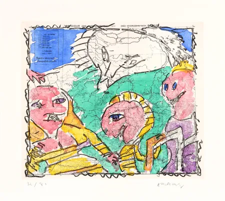 Acquaforte Alechinsky - Cartes muettes 02