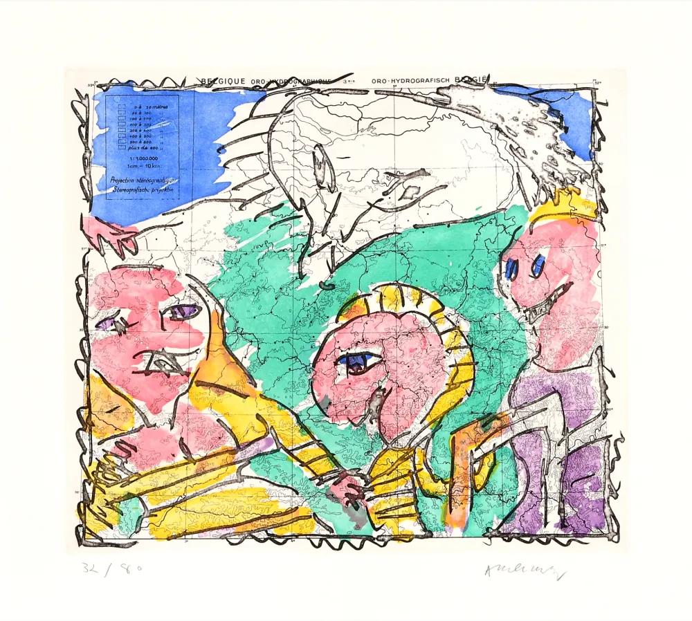 Acquaforte Alechinsky - Cartes muettes 02