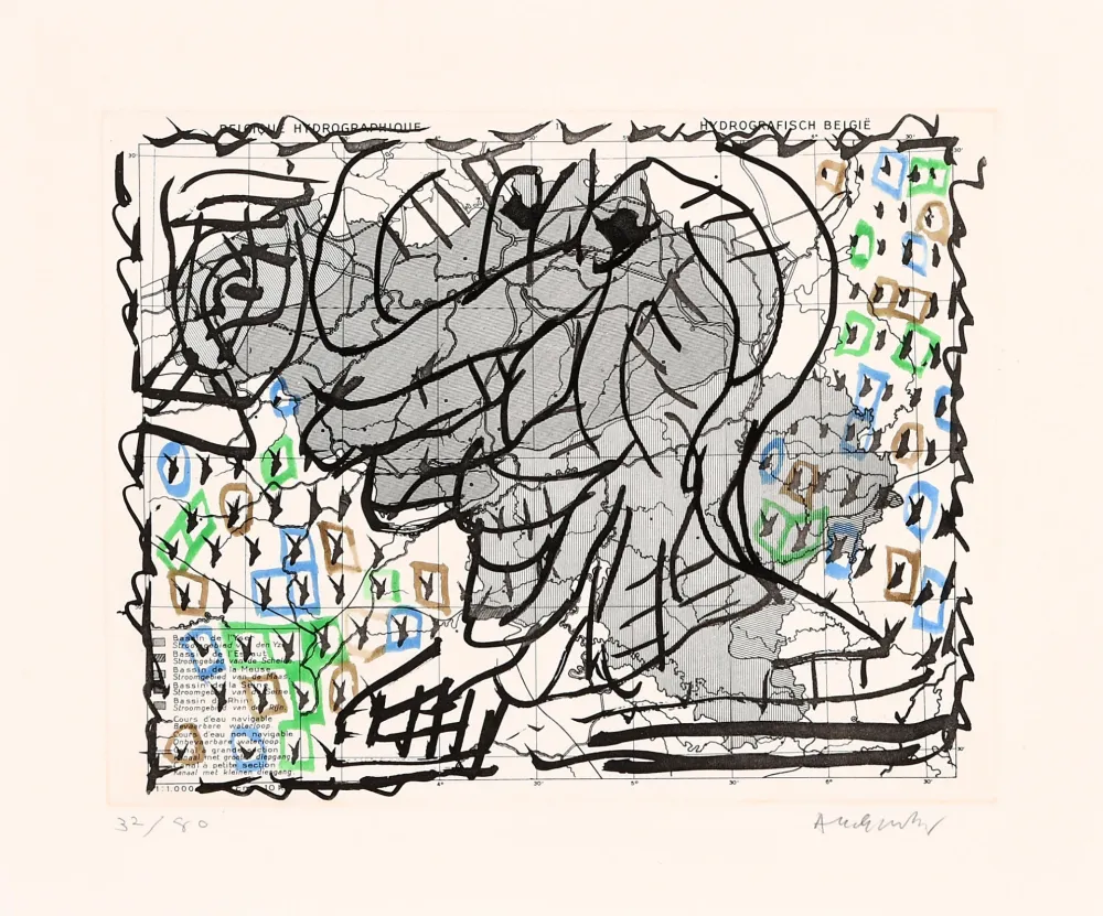 Acquaforte Alechinsky - Cartes muettes 03