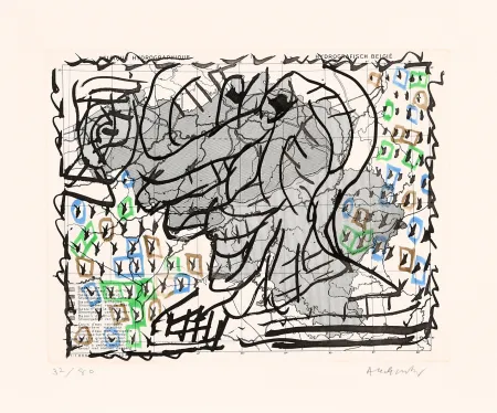 Acquaforte Alechinsky - Cartes muettes 03
