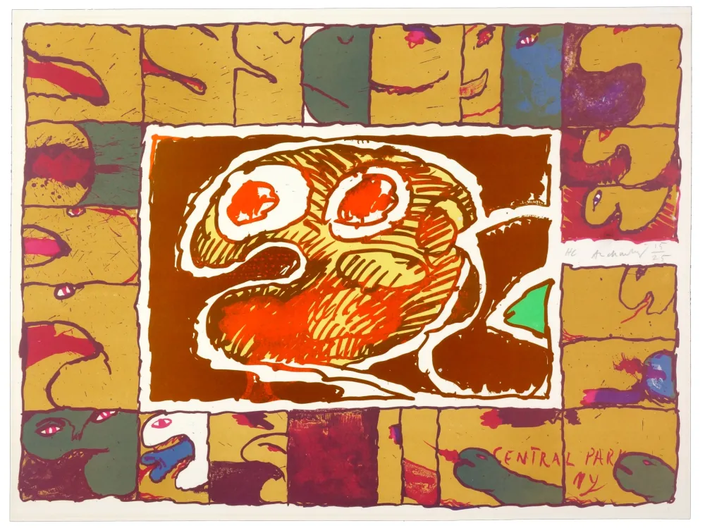 Litografia Alechinsky - Central Park
