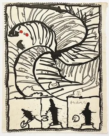 Incisione Alechinsky - Centrifuge