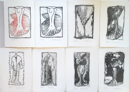 Acquatinta Alechinsky - Ces Robes qui m'evoquaient Venise. 12 numbered and handsigned aquatints