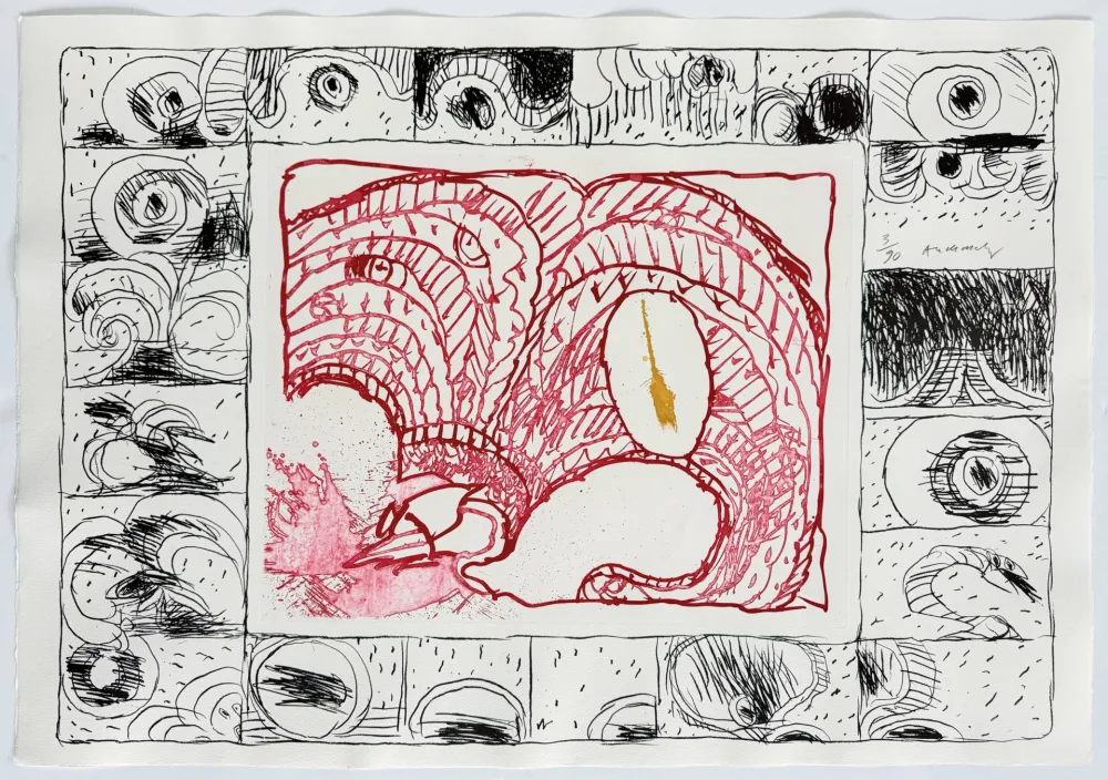 Acquaforte Alechinsky - Chapeau fort