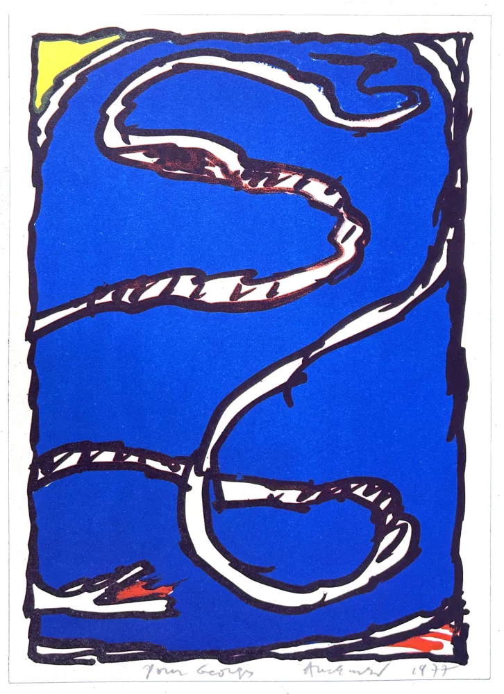 Litografia Alechinsky - Coin jaune