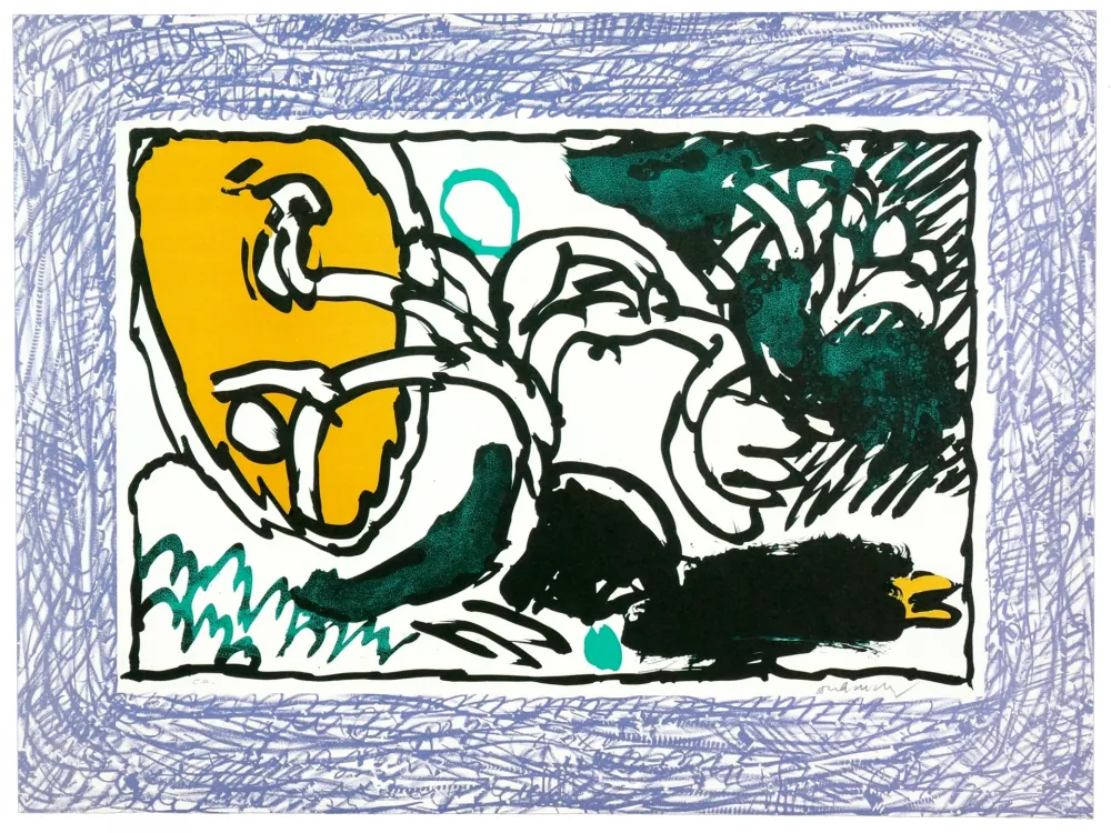 Litografia Alechinsky - Comme un gant