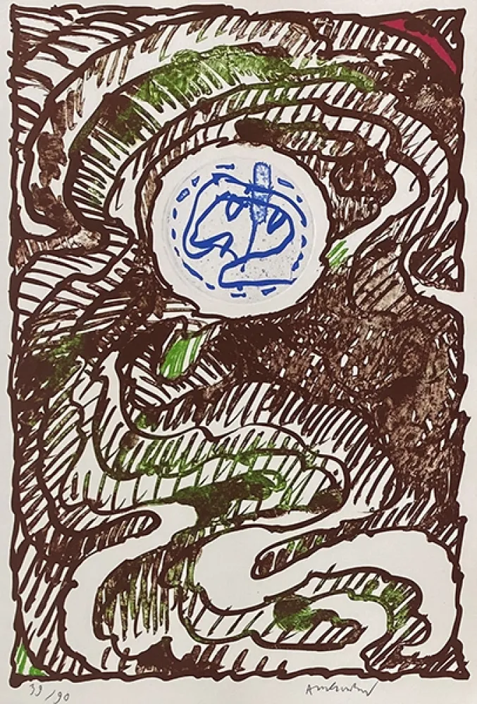 Incisione Alechinsky - Composition