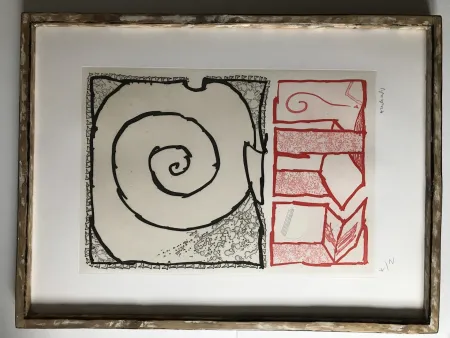 Acquaforte E Acquatinta Alechinsky - Composition