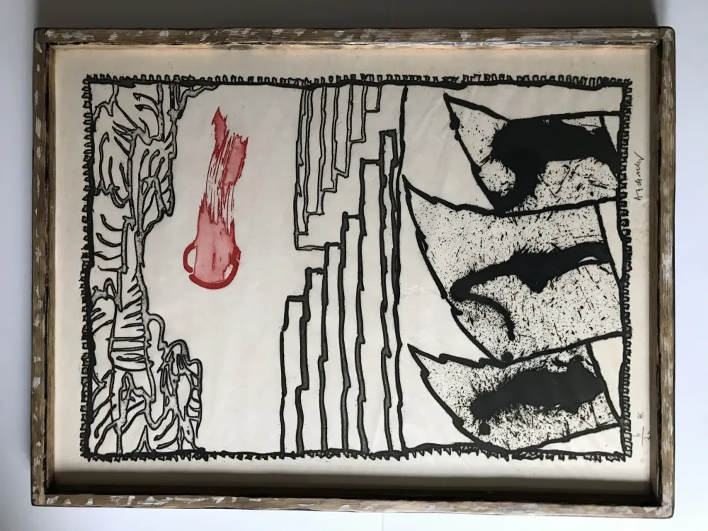 Acquaforte E Acquatinta Alechinsky - Composition