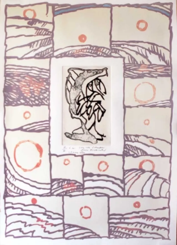 Incisione Alechinsky - Composition