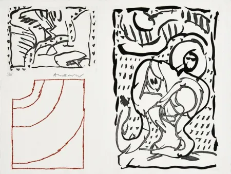 Incisione Alechinsky - Composition