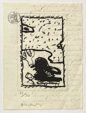 Incisione Alechinsky - Composition