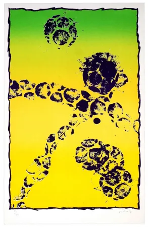 Litografia Alechinsky - Coupe du Monde