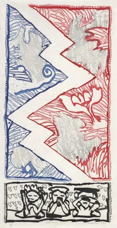 Incisione Alechinsky - Court circuit