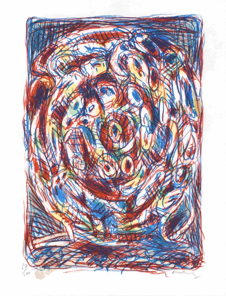 Litografia Alechinsky - Crayonnement 