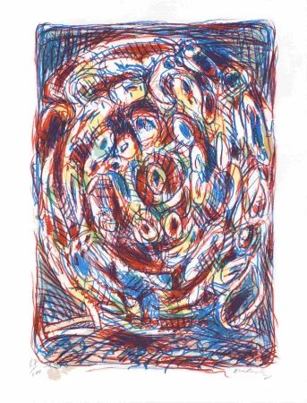 Litografia Alechinsky - Crayonnement 
