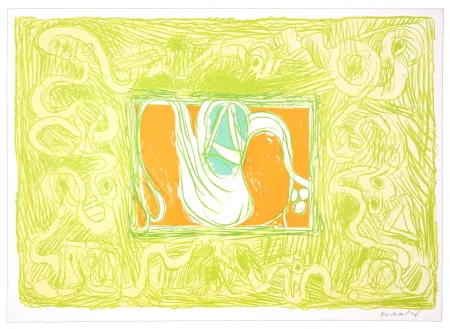 Litografia Alechinsky - Crevette et salade