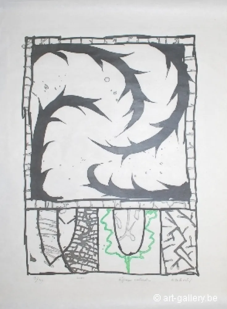 Incisione Alechinsky - Défense naturelle