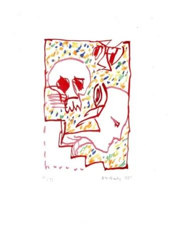 Incisione Alechinsky - Deuxième masque